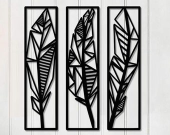 Feathers Wall Decor, Entryway, Wall Hangings, Housewarming Gift, Home Decor, Home Living, Nursery, Living Room, Office Decor, Wall Art