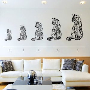Kitty Wall Decor, Home Decor, Wall Art, Wall Hangings, Wooden Art, Living Room, Housewarming Gift, Cat