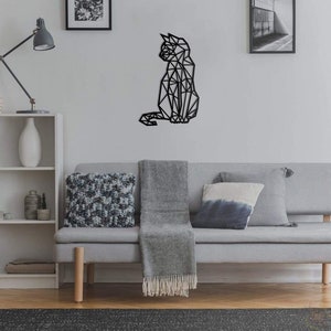 Kitty Wall Decor, Home Decor, Wall Art, Wall Hangings, Wooden Art, Living Room, Housewarming Gift, Cat