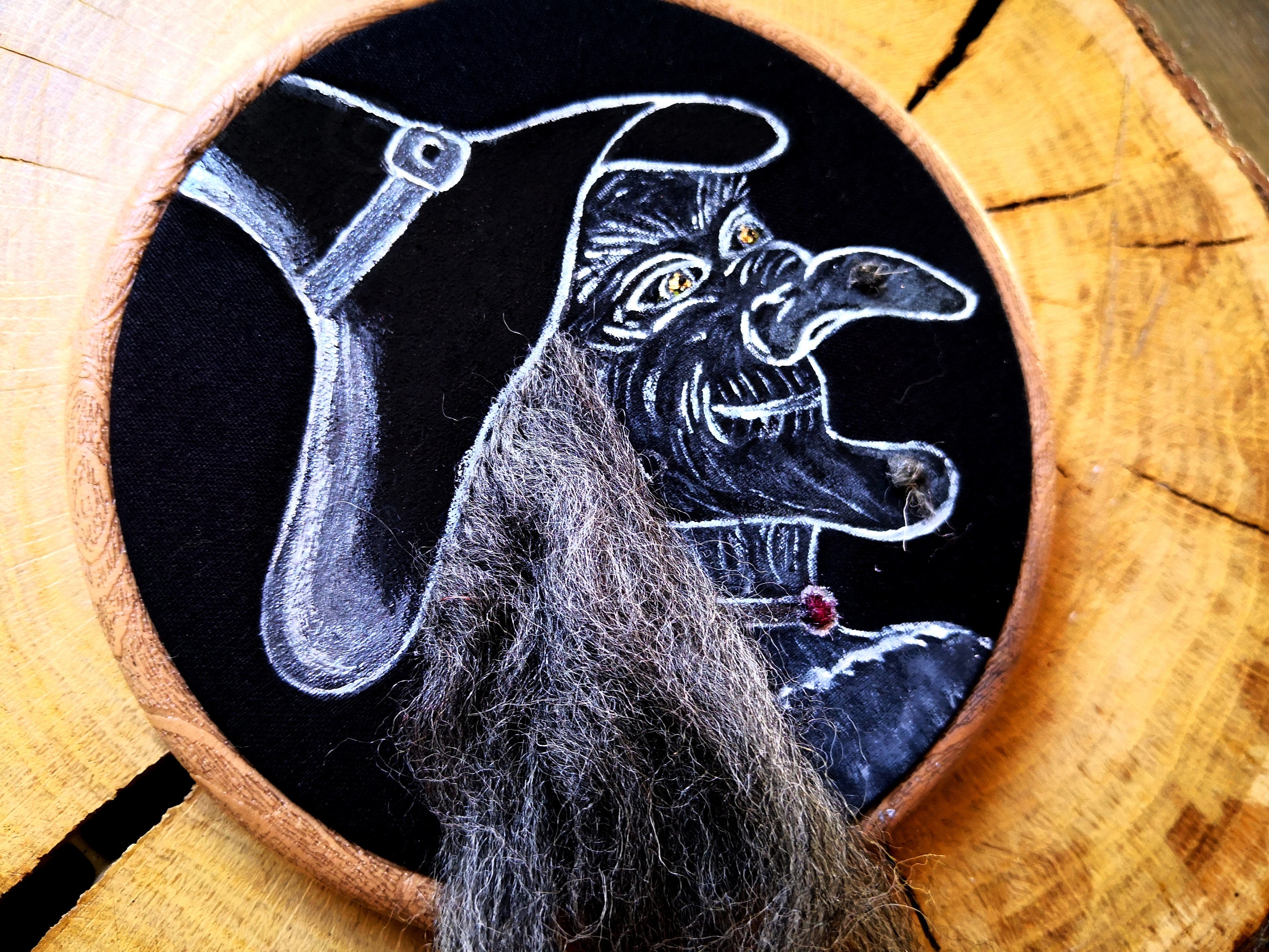 Halloween Hexen Deko Aus Harz - Beleuchtete Tischdekoration Für Haus & Garten