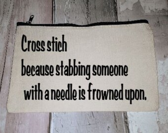 Personalized sewing case, Cross stitch case, best friend Christmas gift, needle case, mum birthday gift craft storage, stocking stuffer