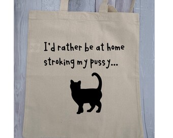 Funny cat tote bag, black cat tote, best friend birthday gift, cat lovers Christmas gift , mom gift, cat dad gift