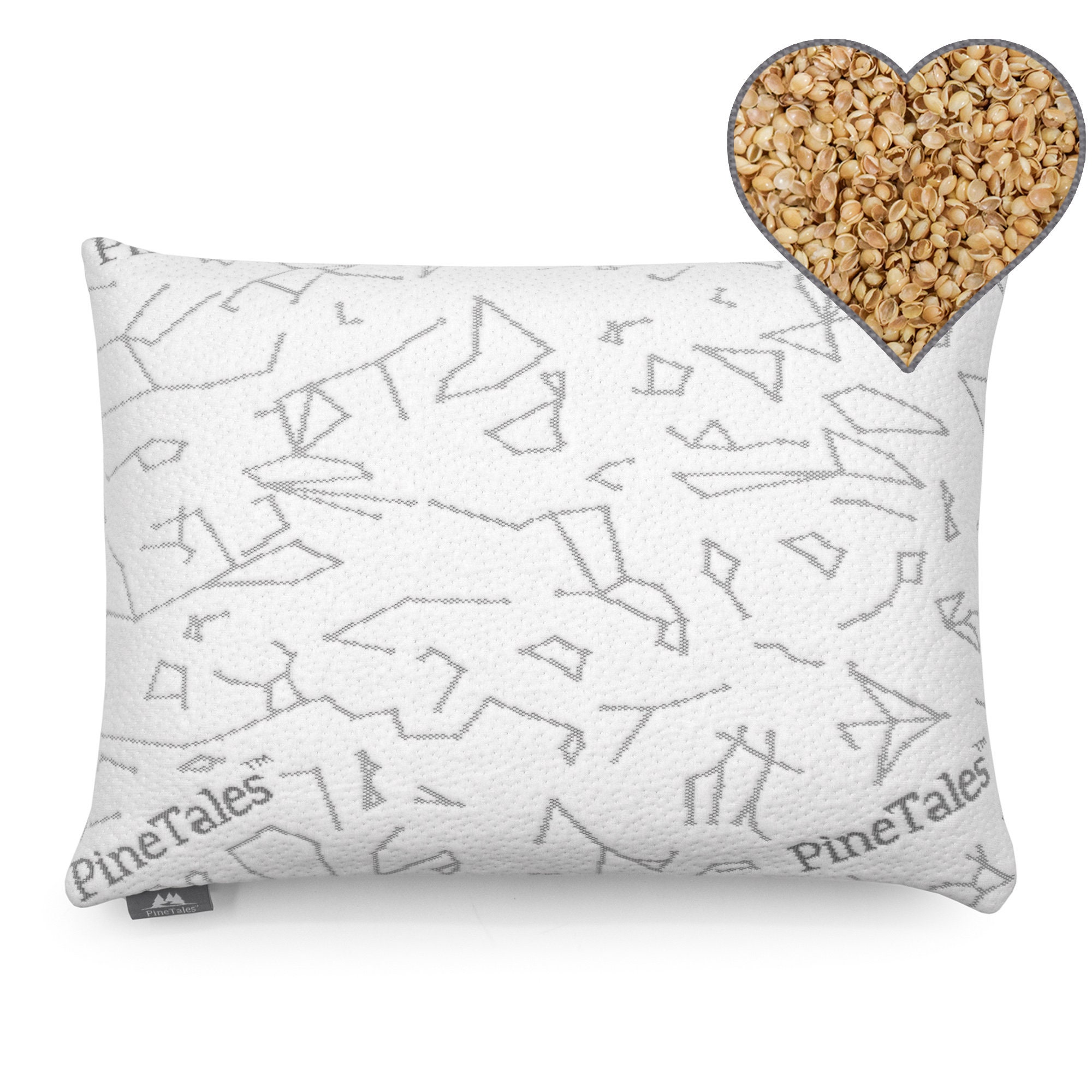 Lumbar Support Back Cushion, Buckwheat Shell Peanut Shape Lumbar Pillow for Lower  Back Pain Relief 