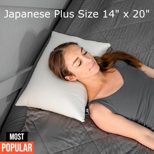 Sobakawa Buckwheat Pillow – Adjustable Loft, Cooling, Firm Support, Egyptian Cotton Cover
