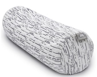 Buckwheat Neck Pillow: Organic Cervical Roll, Bamboo Cover
