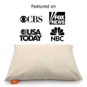 Japanese Sobakawa Buckwheat Pillow, Organic Adjustable Pillow, Firm Neck Support Pillow, Natural Cooling Pillow for Side & Back Sleepers