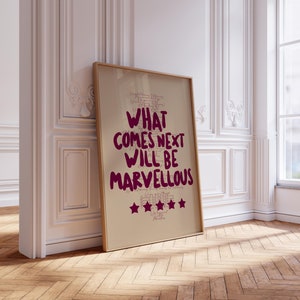Fred Again Marea Lyric Print: What Comes Next Will Be Marvellous