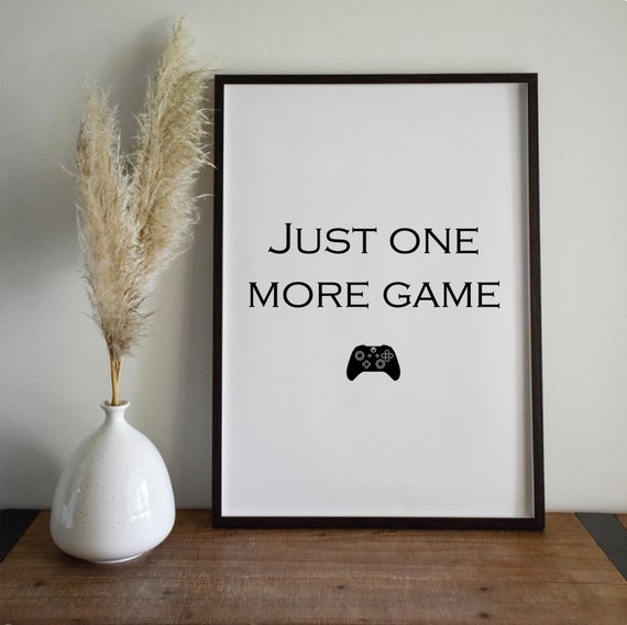 Gaming quote wall prints, A4 and printed onto white matte finish 250gsm  card. Gamers quote, gamer print, xbox print quote, playstation
