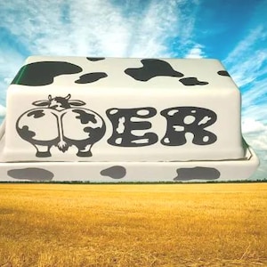 The "Butt-er" Dish - Funny Butt Butter Keeper - Cheeky Kitchen Decor - Novelty Food Storage
