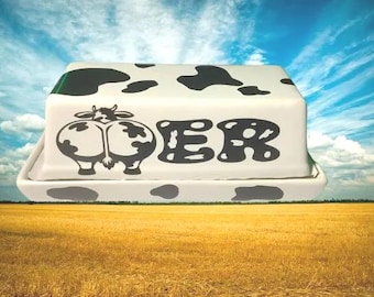 The "Butt-er" Dish - Funny Butt Butter Keeper - Cheeky Kitchen Decor - Novelty Food Storage