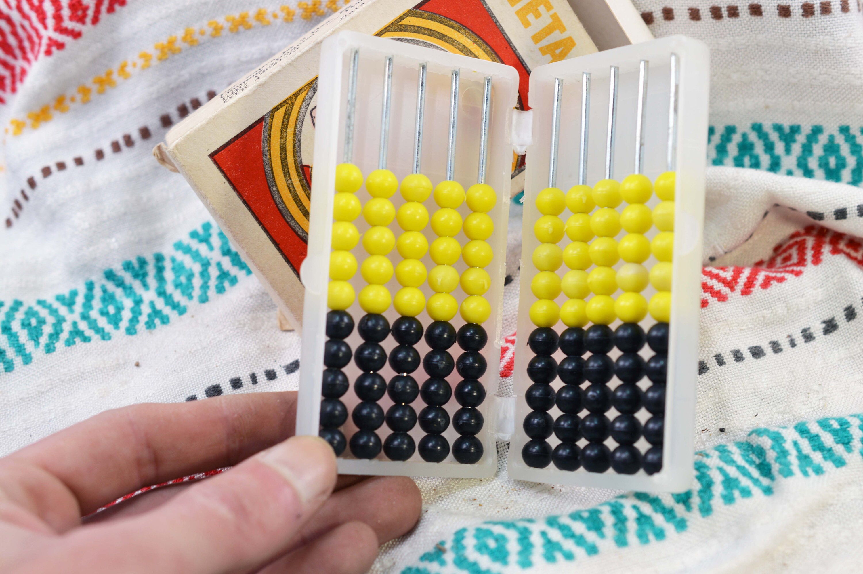 Pocket abacus Vintage abacus Pocket calculator Vintage school Etsy