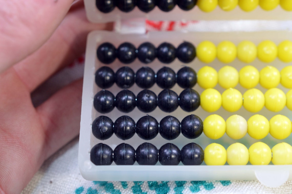 Pocket abacus Vintage abacus Pocket calculator Vintage school Etsy