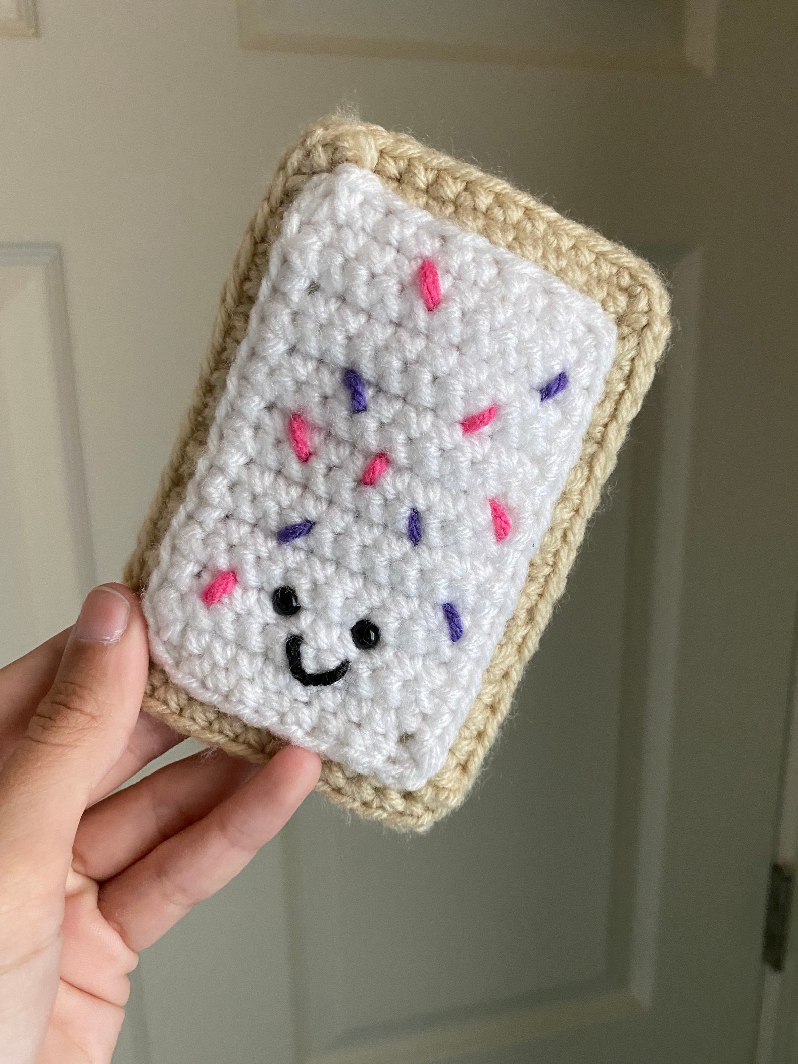 Crochet Poptart with Sprinkles Plushie | Etsy