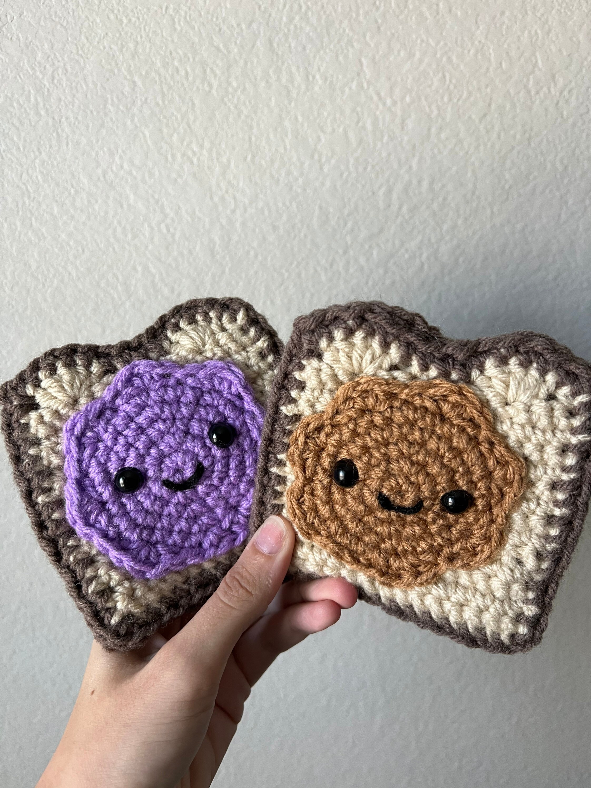 PATTERN Beginner Peanut Butter and Jelly With Toast Variation Etsy