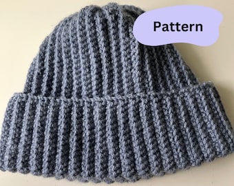 PATTERN + VIDEO Easy Confident Beginner Crochet The Professional Beanie, PDF Instructions with Pictures