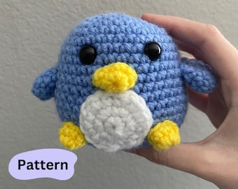 PATTERN Beginner Friendly Crochet Penguin Stuffed Animal Pattern
