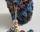 Muted Crochet Dragon Scale Dice Bag Dragon Egg Dice Bag