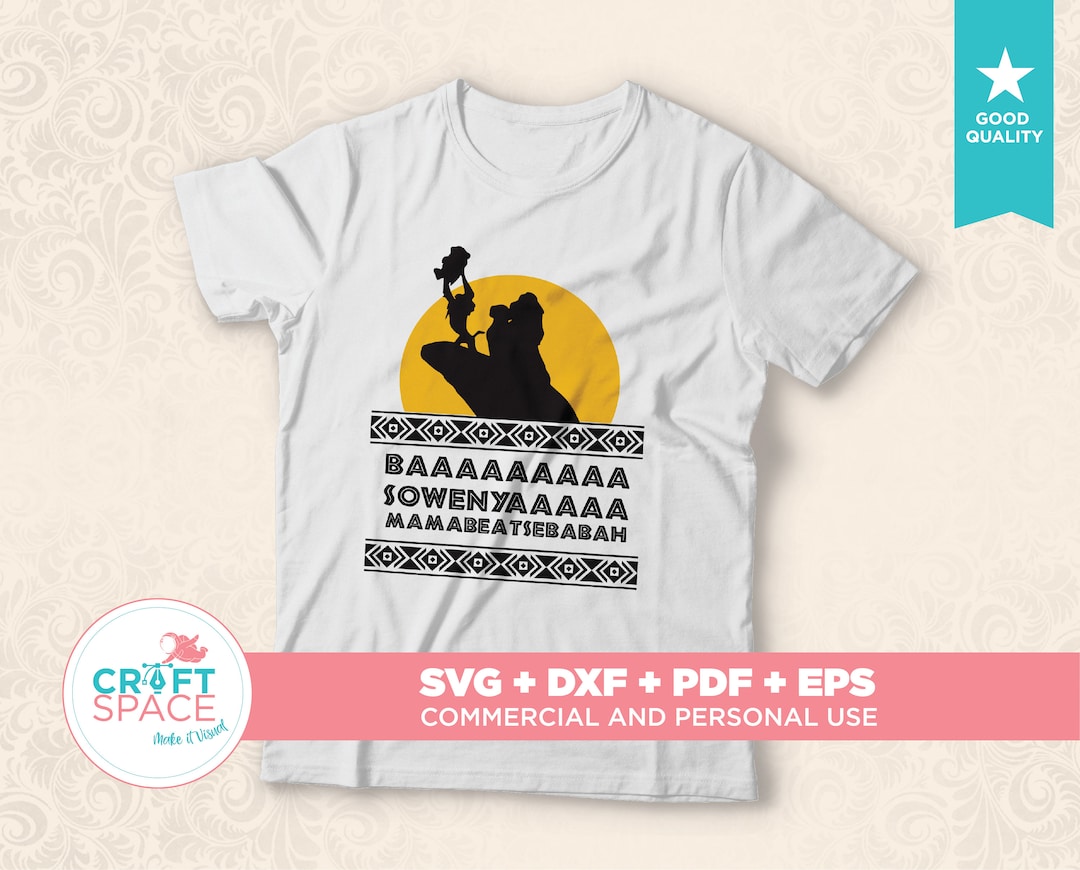 Círculo de la Vida El Rey León SVG DXF PDF Archivo de Corte para Cricut ...