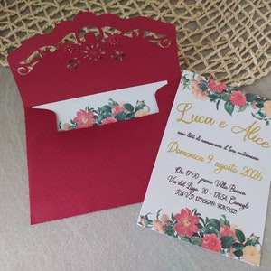Partecipazioni matrimonio Wedding invitations Inviti handmade