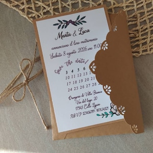 Partecipazioni matrimonio Wedding invitations Inviti