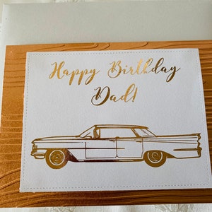 Carte d'anniversaire|Pour papa|Carte de voiture
