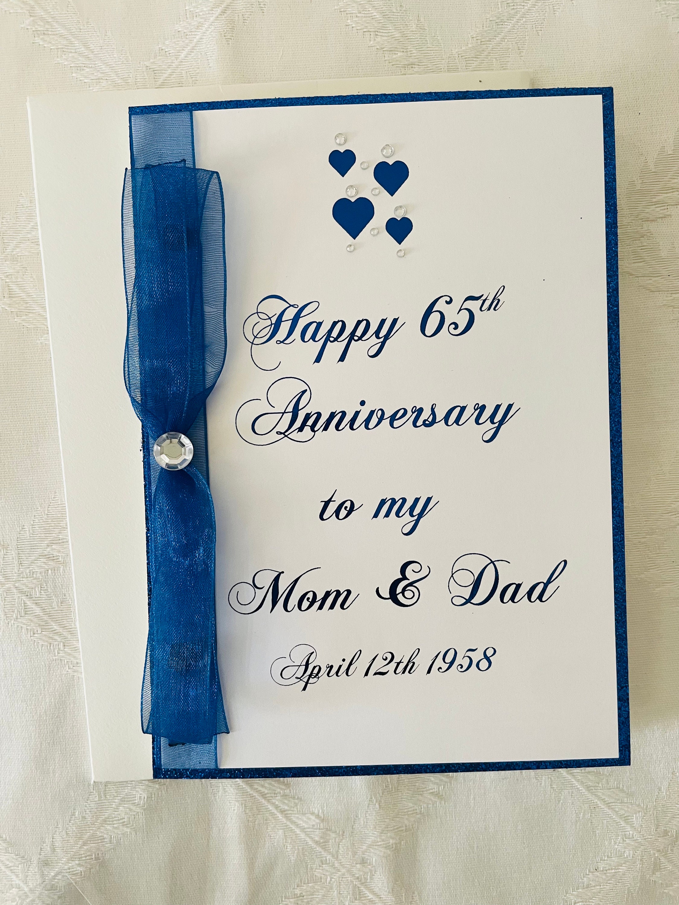 Anniversary Card Designs For Parents