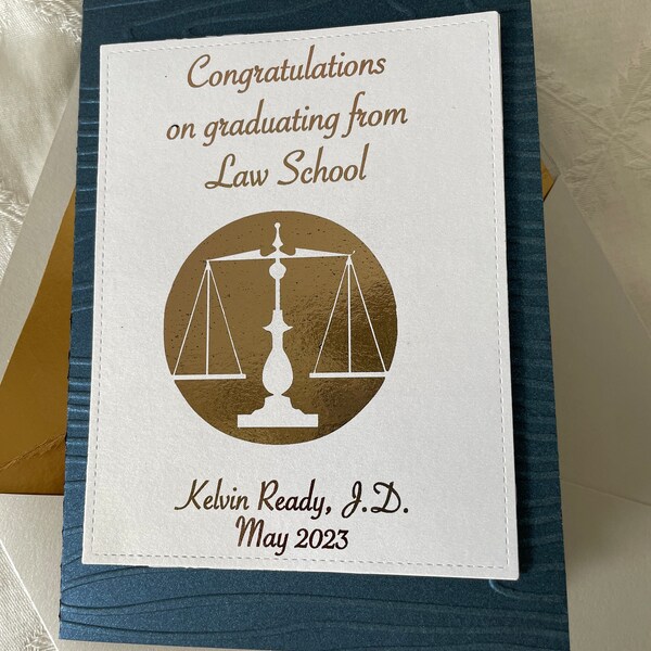 Law School Graduation Invitation Etsy