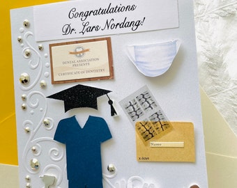 Dentistry Graduate Congrats Card|For Him|For Her|For Son|For Daughter|