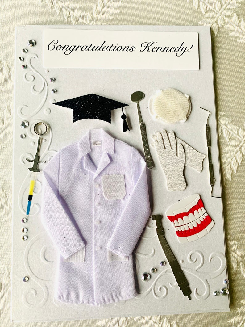 Personalized Dental Graduate Congrats Card Etsy