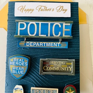 Tarjeta personalizada para el Día del Padre / Para él / Para el oficial de policía / Para el esposo / Para el padre / Para el abuelo