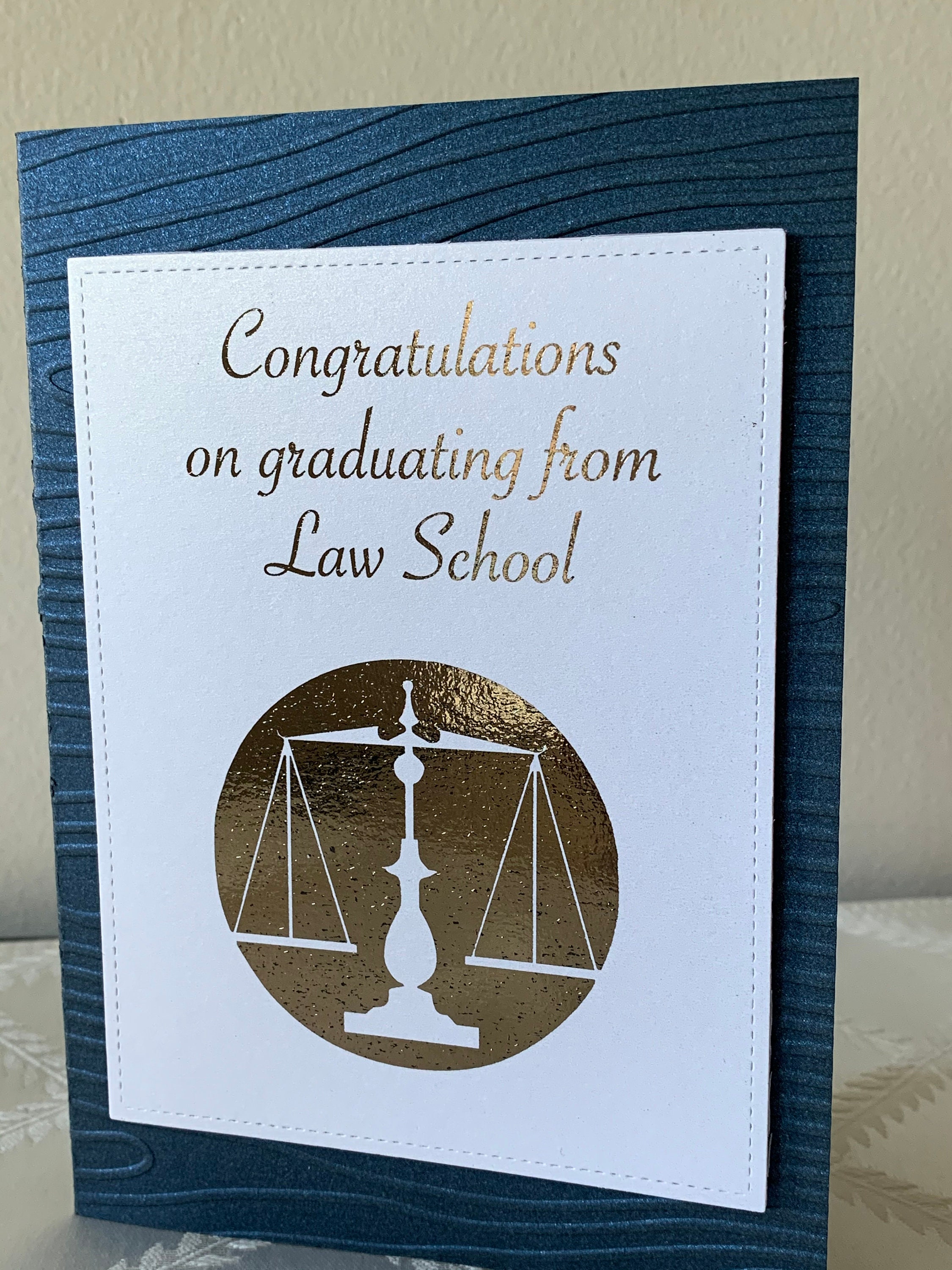 Law School Graduation Congratulations Cardfor Himfor Etsy