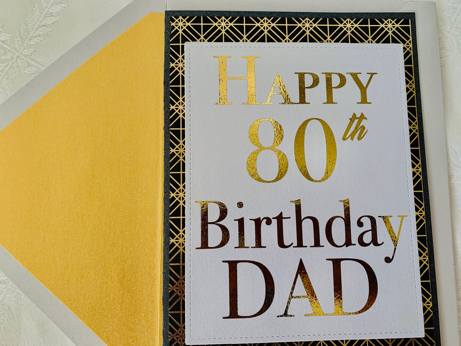 Papa 80. Geburtstagskarte Für Papa Etsy