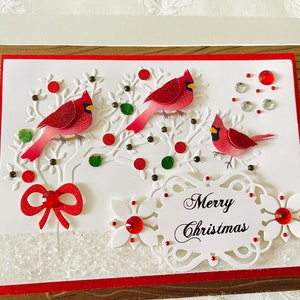 Carte de voeux de Noël cardinal