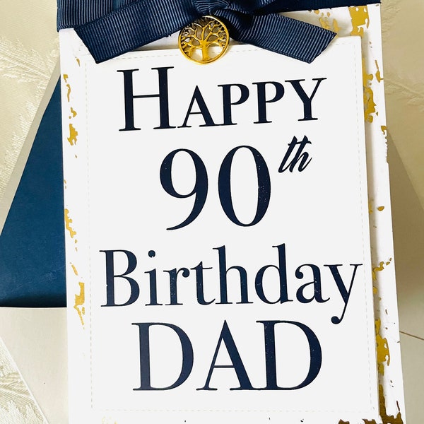 Dad 90th Birthday Card|For Dad