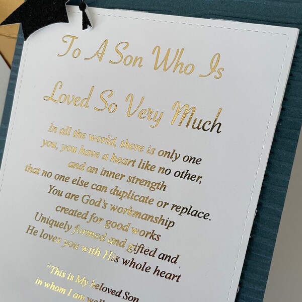 Son Inspirational Graduation Card