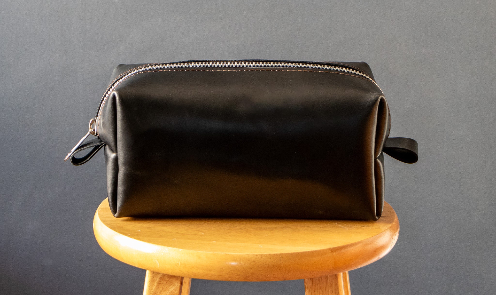 Handmade Leather Dopp Kit Etsy