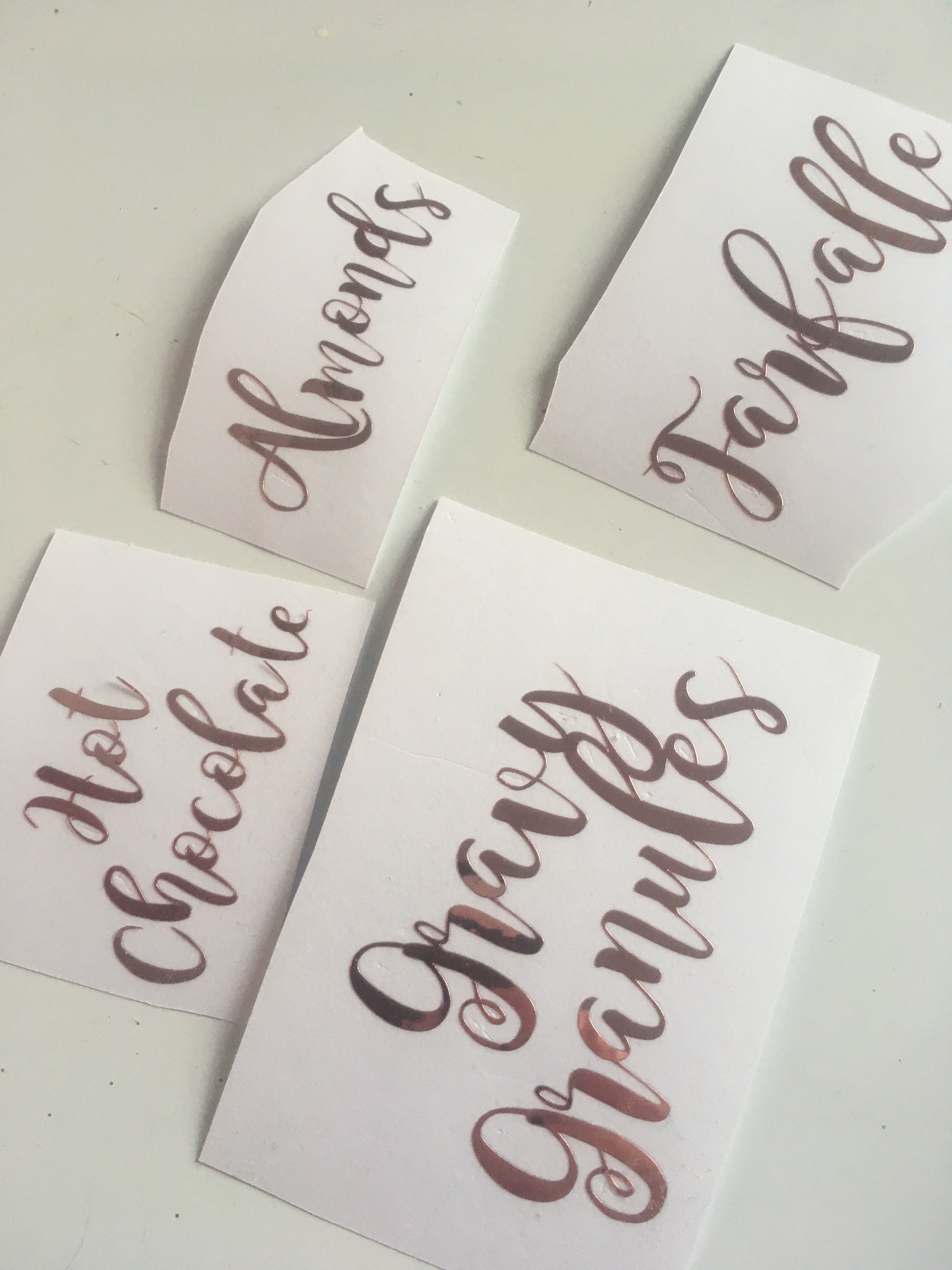 Custom Name Vinyl Decal Name Stickers Wedding Decor | Etsy