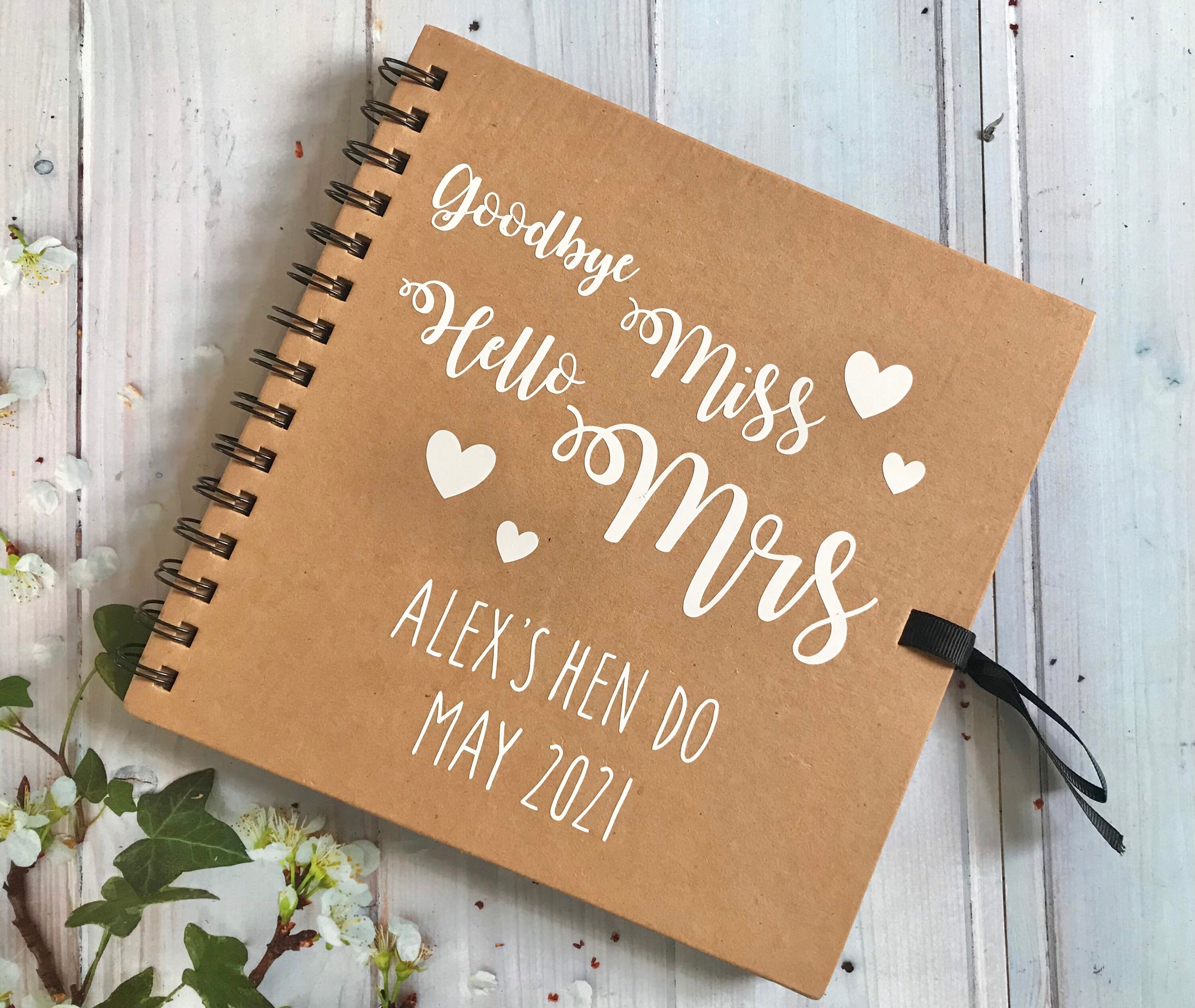 Scrapbook/ Hen Do Memories Hen Weekend Album/miss to Mrs/ Etsy UK