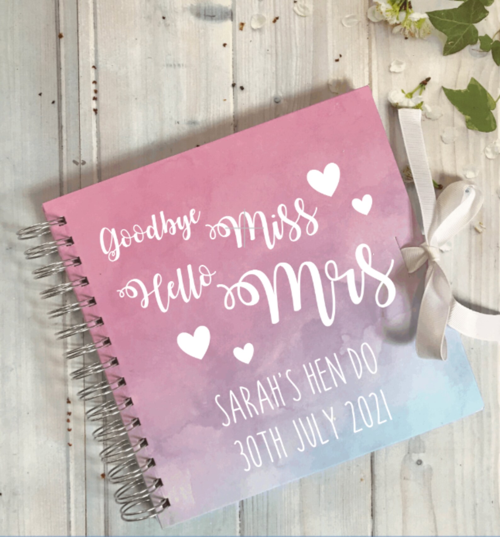 Scrapbook/ Hen Do Memories Hen Weekend Album/miss to Mrs/ Etsy UK