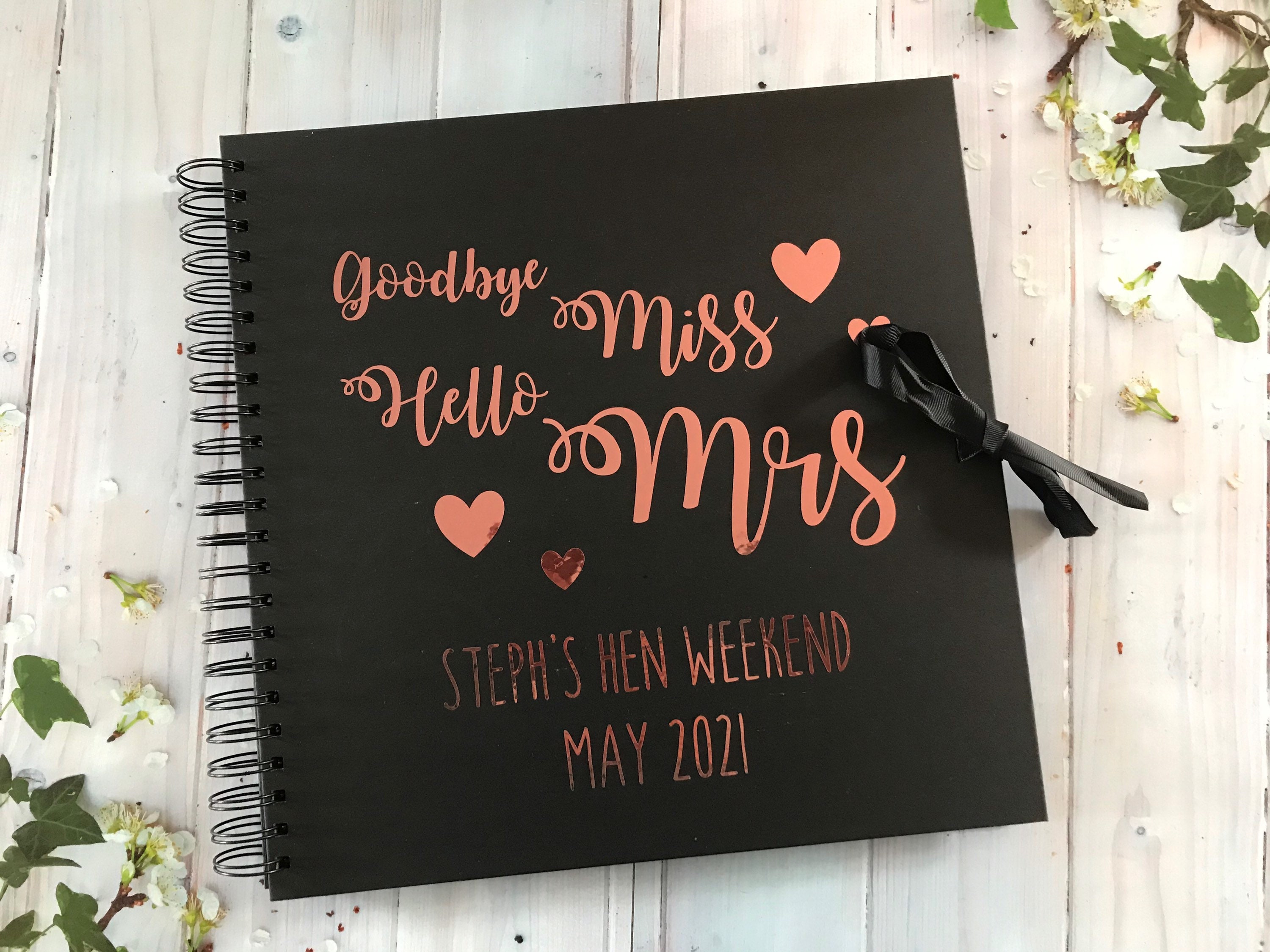 Scrapbook/ Hen Do Memories Hen Weekend Album/miss to Mrs/ Etsy UK