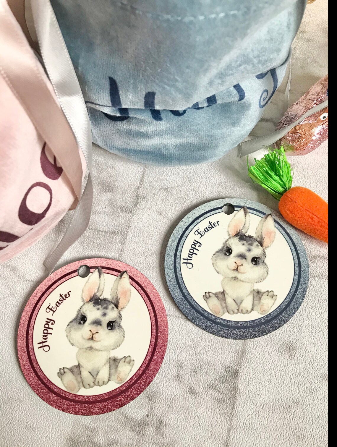 Easter Bunny Pouch Velvet Easter Bag Personalised Bunny Etsy UK