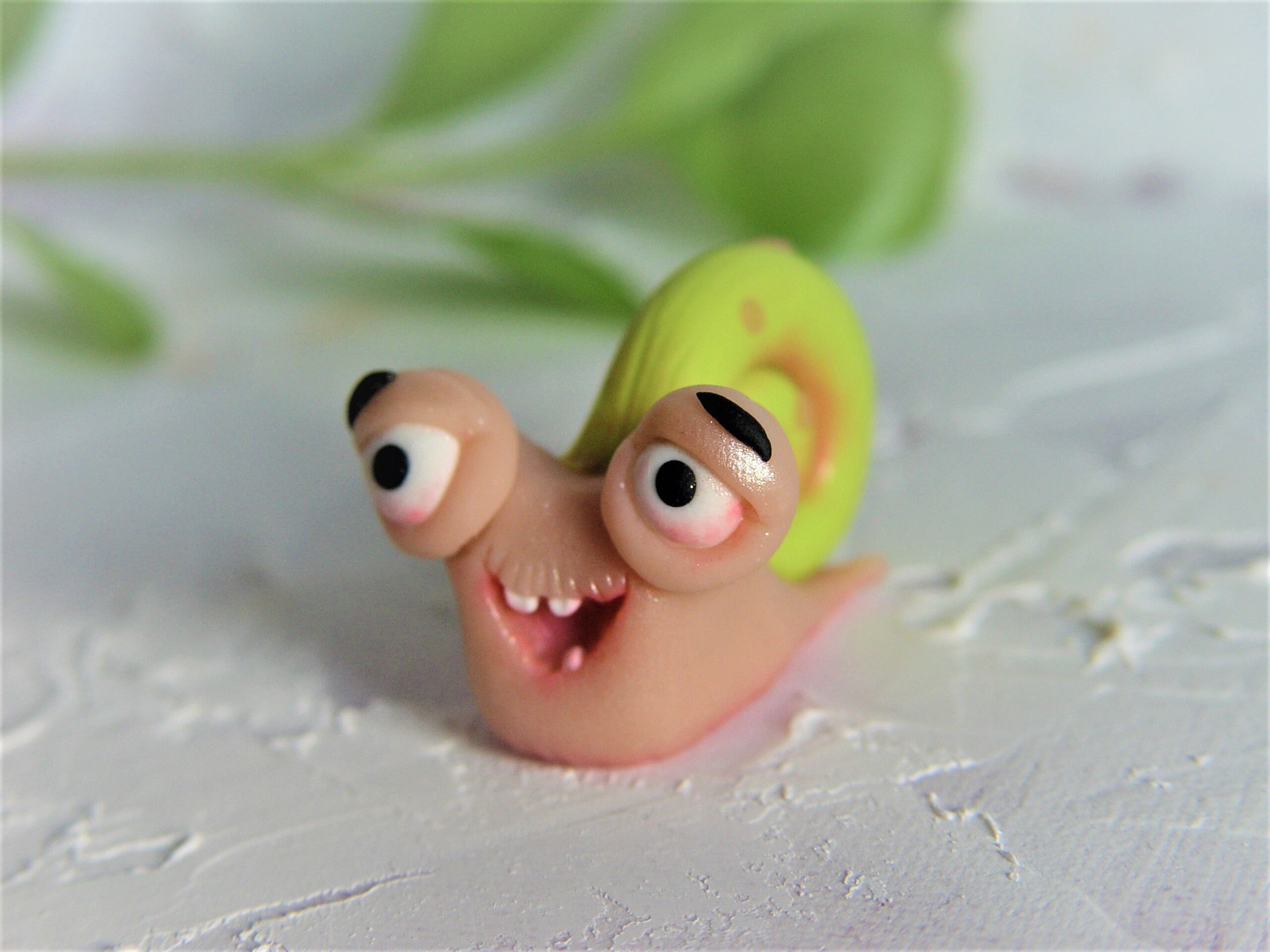 Snail toy snail miniature doll collectible toys design toys Etsy