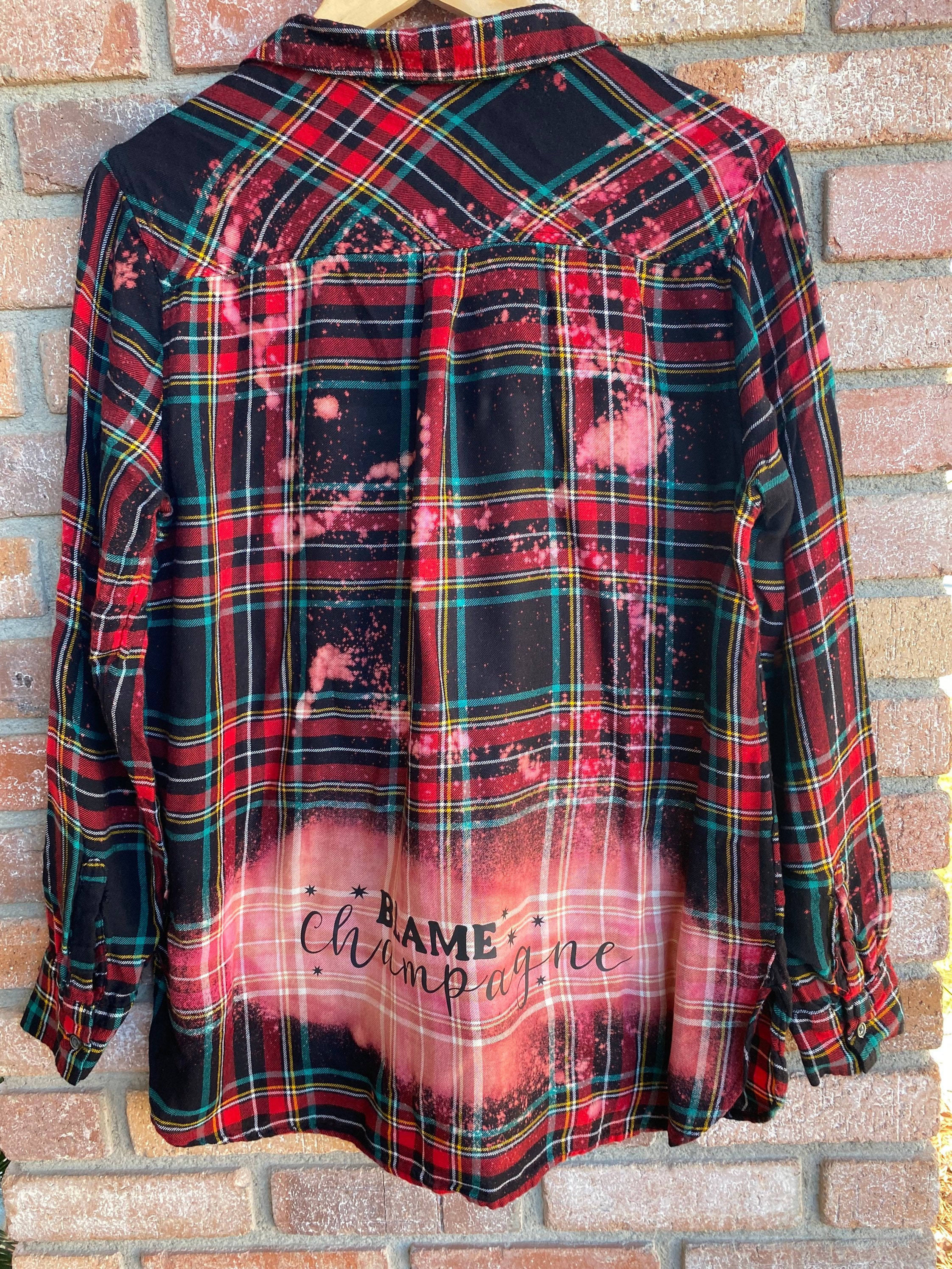 LV Pink Lips Bleach Washed Flannel - $175.00 : Luxe by Norton-Madl