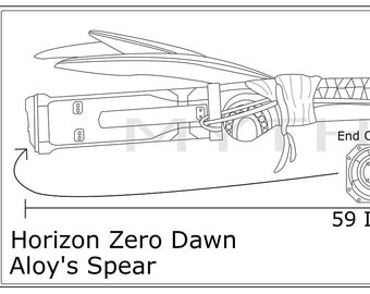 Horizon Zero Dawn Aloy's Spear blueprint/pattern