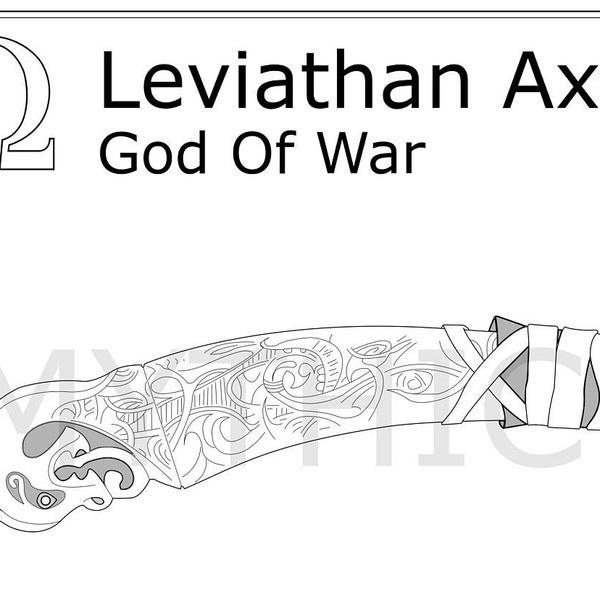 God of War Leviathan Axe blueprint/pattern