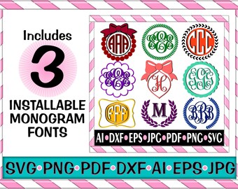 Download Monogram Svg Etsy