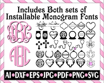 Download Monogram Svg Etsy