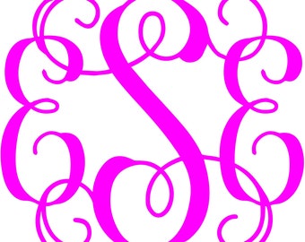 Download Vine Monogram Etsy