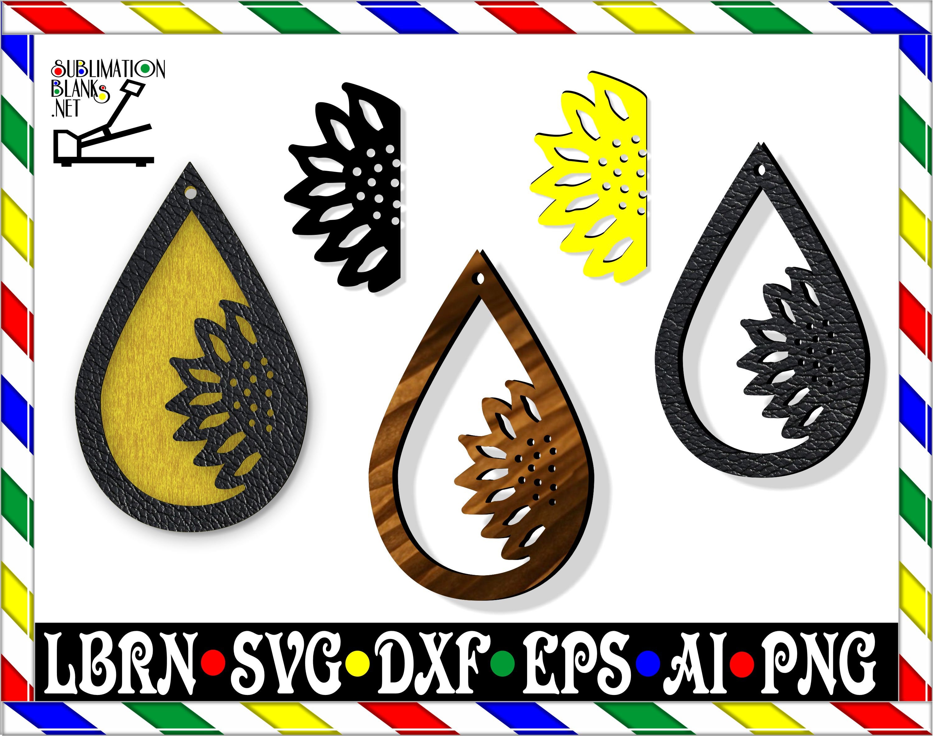Free Free Sunflower Earring Svg 861 SVG PNG EPS DXF File