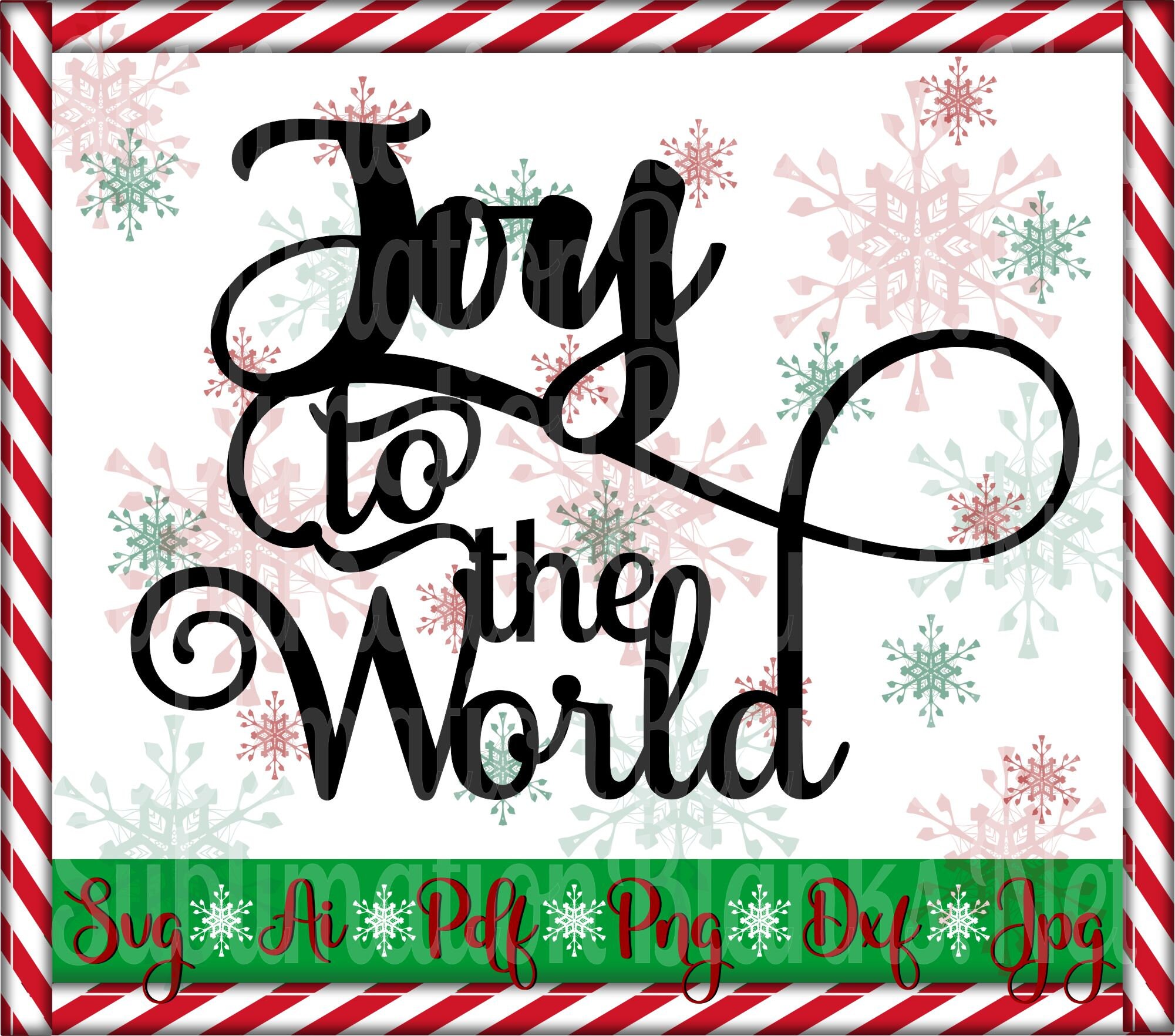 Download Christmas Svg Joy To The World Silhouette Svg Cut Files Etsy